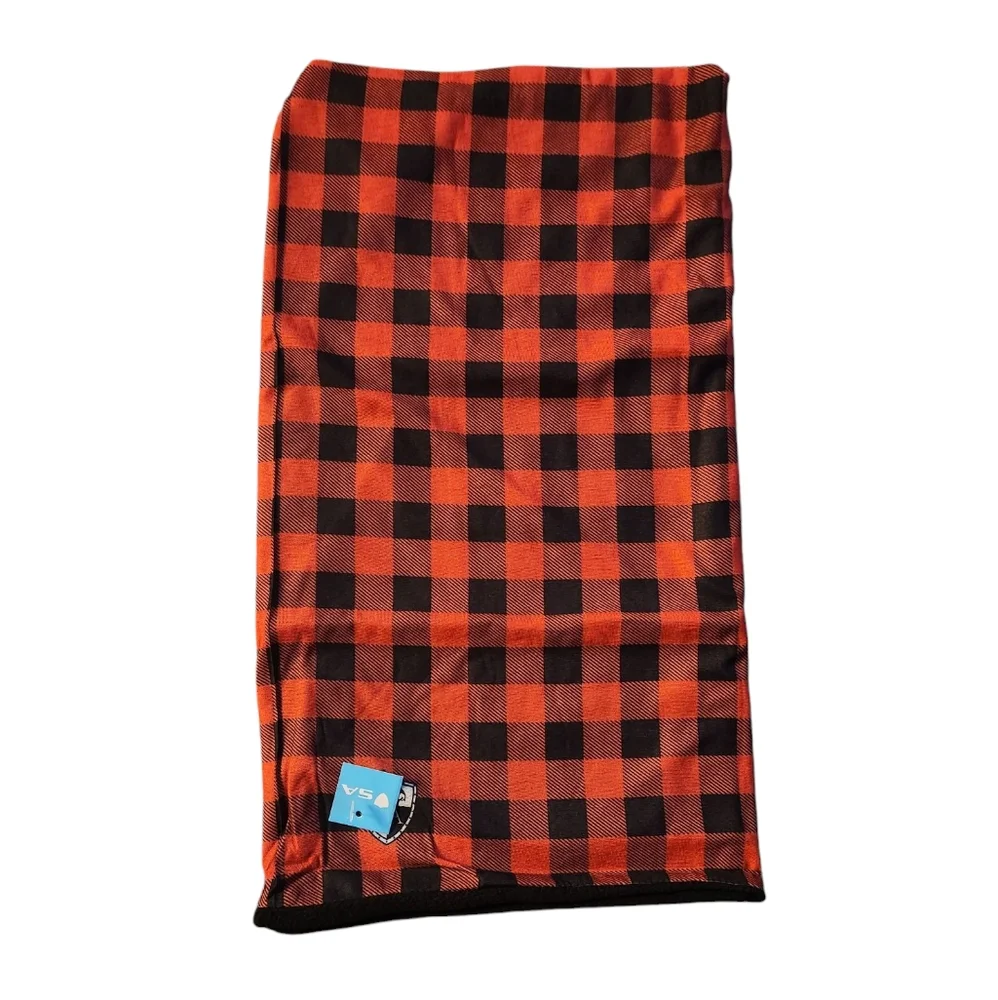 SA Frost Tech Fleece Face Shield in Lumberjack Red Plaid